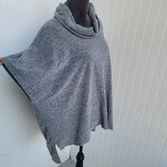 Time and Tru Soft Fleece Cowl Pullover Tunic Cozy Warm Top Heather Grey L XL - Picture 6 of 9